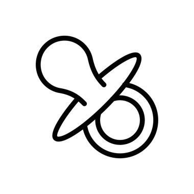 emiş vektörü ince çizgi simgesi