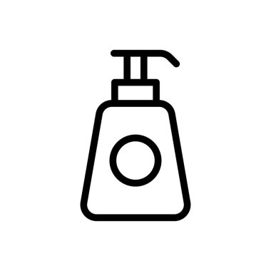 Şampuan vektör renk çizgisi simgesi