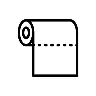 vektör renk çizgisi simgesini rulo