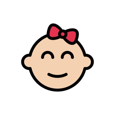 yüz vektör renk çizgisi simgesi