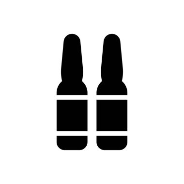 sağlık vektörü glyph düz simgesi