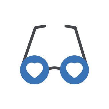 gözlük vektör renk simgesini gizler