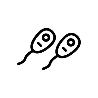 hücre vektörü ince çizgi simgesi