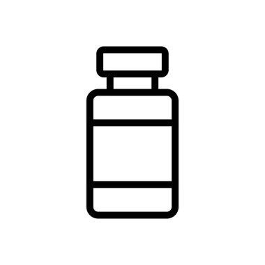 Aşı vektörü ince çizgi simgesi