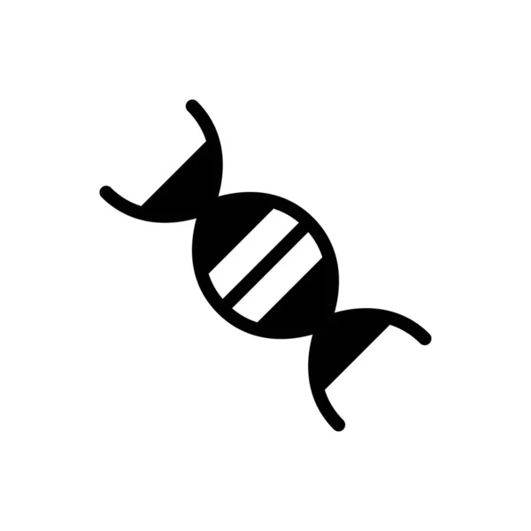 Genetica Vector Hiëroglief Plat Pictogram — Stockvector