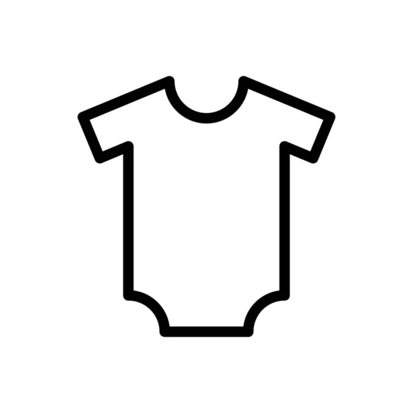 Kleid Vektor Dünne Linie Symbol — Stockvektor