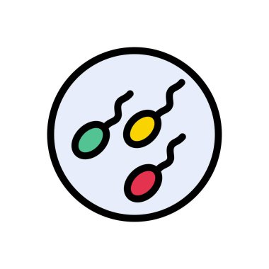 döllenme vektör çizgisi renk simgesi