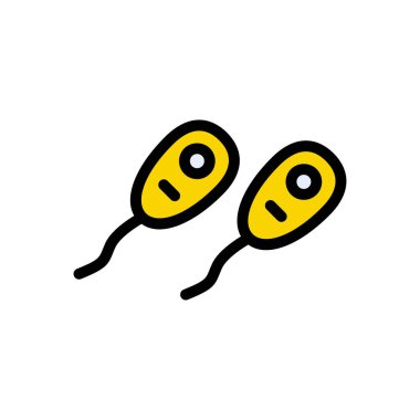 hücre vektör çizgisi renk simgesi 