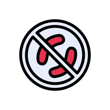 Kısıtlı vektör renk çizgisi simgesi