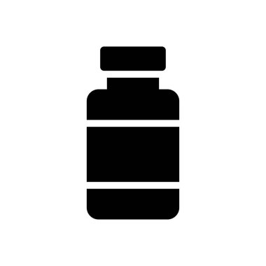 Aşı vektörü kabartması düz simge