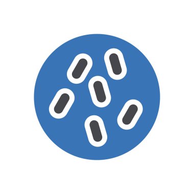 mikrop vektör renk simgesi