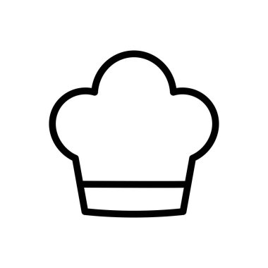 pişirme vektörü ince çizgi simgesi 