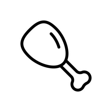 bacak parçası vektör ince çizgi simgesi 