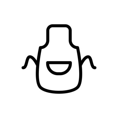 pişirme vektörü ince çizgi simgesi 