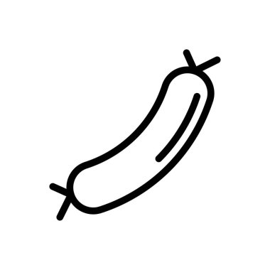 pişirme vektörü ince çizgi simgesi 