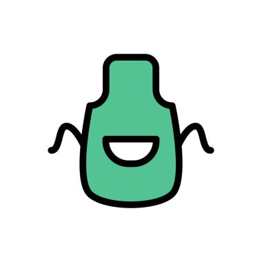 yemek vektörü renk simgesi 