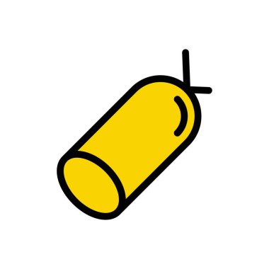 hotdog vektör çizgisi renk simgesi 