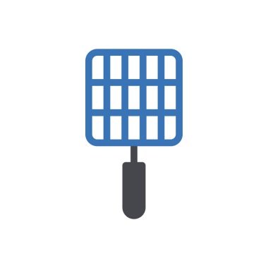 Barbekü vektör renk simgesi 