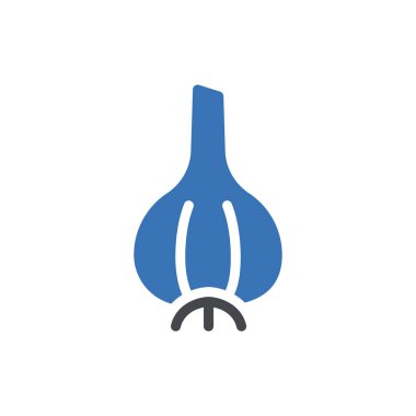 Sarımsak vektör renk simgesi 