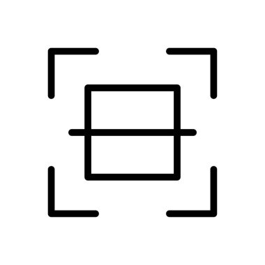 vektör ince çizgi simgesini tara