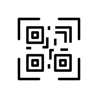 tarayıcı vektörü ince çizgi simgesi