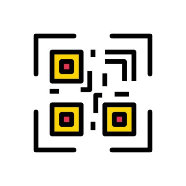 tarayıcı vektör renk çizgisi simgesi