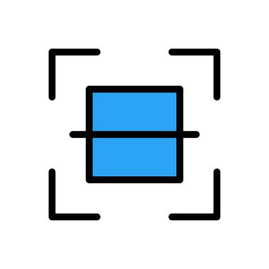 tarama vektör renk çizgisi simgesi