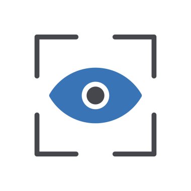 göz vektörü renk simgesi