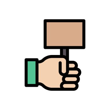 teklif vektörü renk çizgisi simgesi 