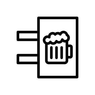 tahta vektörü ince çizgi simgesi 