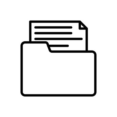 dosyalar vektör ince çizgi simgesi