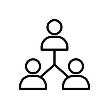 bağlantı vektörü ince çizgi simgesi