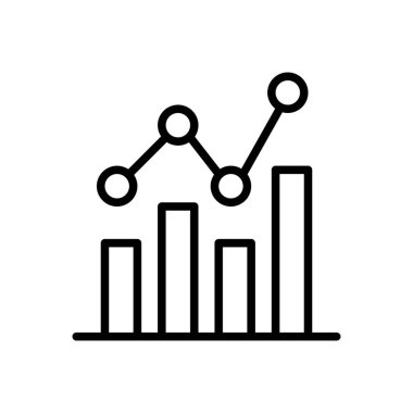 grafik vektörü ince çizgi simgesi