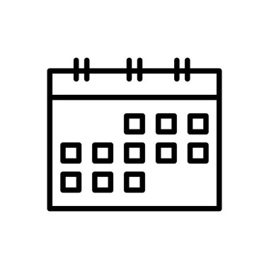 tarih vektörü ince çizgi simgesi