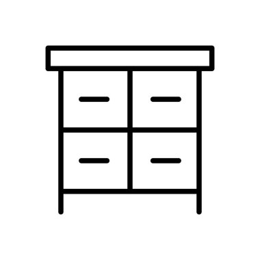  iç vektör ince çizgi simgesi 