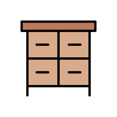  iç vektör renk çizgisi simgesi 