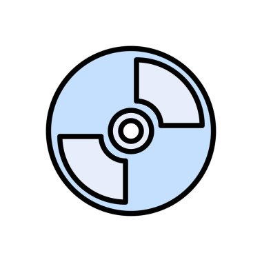 disk vektör renk çizgisi simgesi 