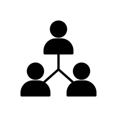 bağlantı vektörü glyph düz simgesi 