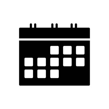 tarih vektörü simgesi düz simgesi 