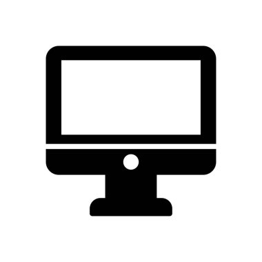 ekran vektörü düz simgesi 