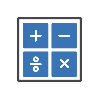 muhasebe vektörü renk simgesi 