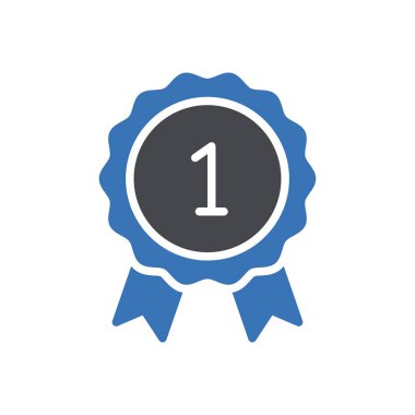 Rozet vektörü renk simgesi 