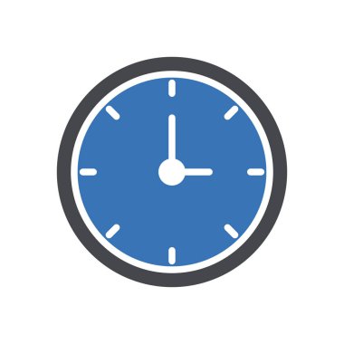 saat vektör renk simgesi 