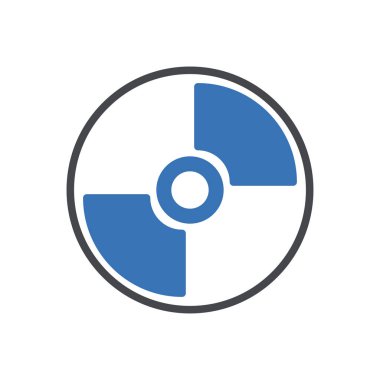 disk vektörü renk simgesi 