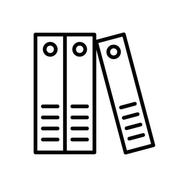 klasör vektörü ince çizgi simgesi 