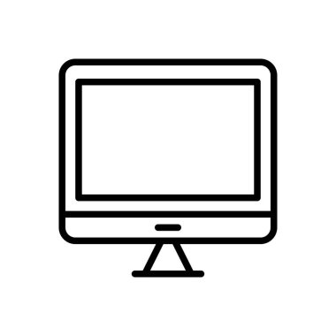 ekran vektörü ince çizgi simgesi 