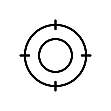 odaklanmak vektör ince çizgi simgesi 