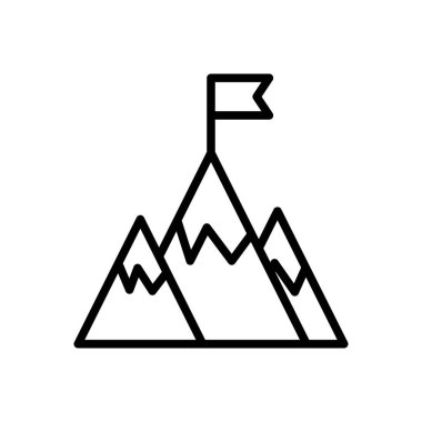 hedef vektör ince çizgi simgesi 