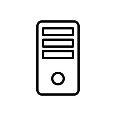 PC vektör ince çizgi simgesi