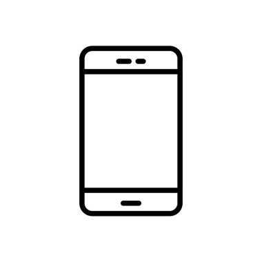 telefon vektörü ince çizgi simgesi